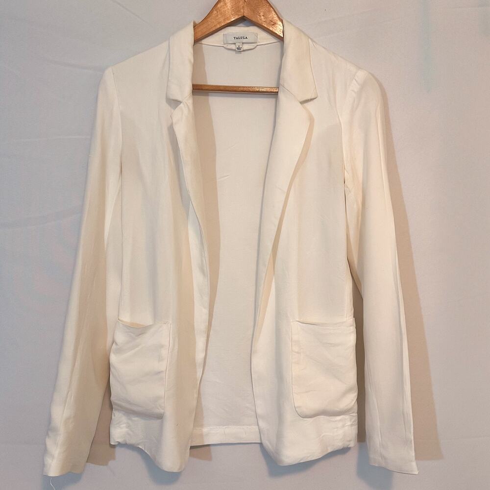 ARITZIA Talula Kent Oversized Blazer White Sz. 2 - Picture 2 of 6